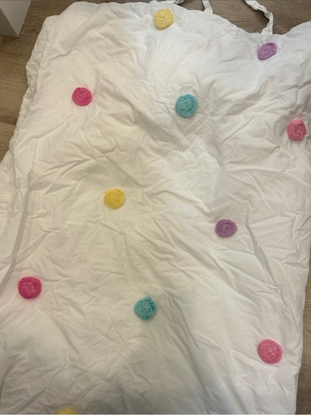 Zoey Pom-Pom Cotton Duvet Cover & Sham Twin
